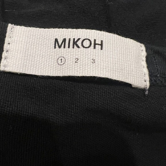 Mikoh Black Dress Short Sleeve Size 1 (XS / Small) Supima Cotton - Picture 7 of 8